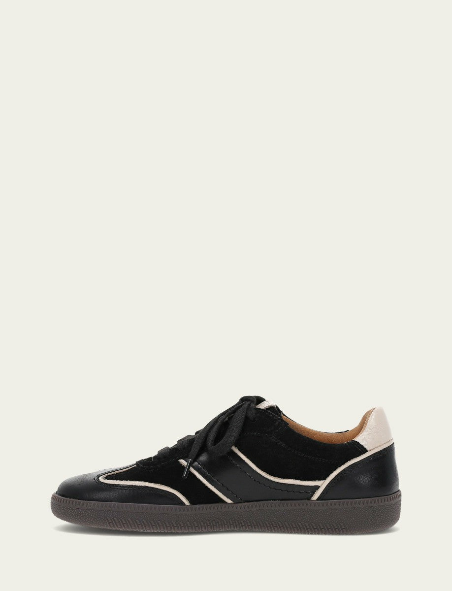 Women's Black Milly Low Lace Sneakers