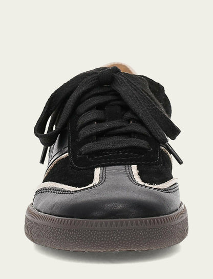Women's Black Milly Low Lace Sneakers