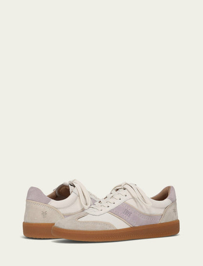 Women's Ivory Lavender Milly Low Lace Casual Sneakers