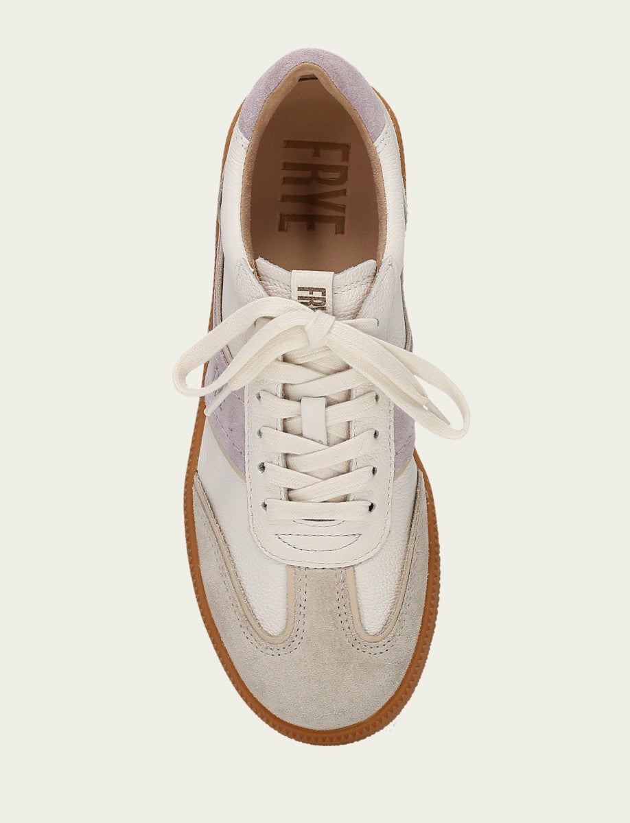 Women's Ivory Lavender Milly Low Lace Casual Sneakers