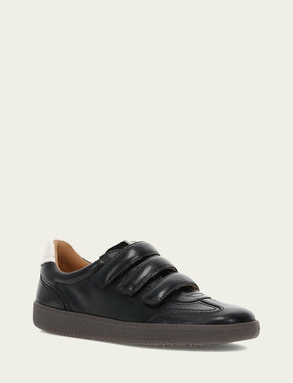 Women's Black Milly 3 Strap Sneakers