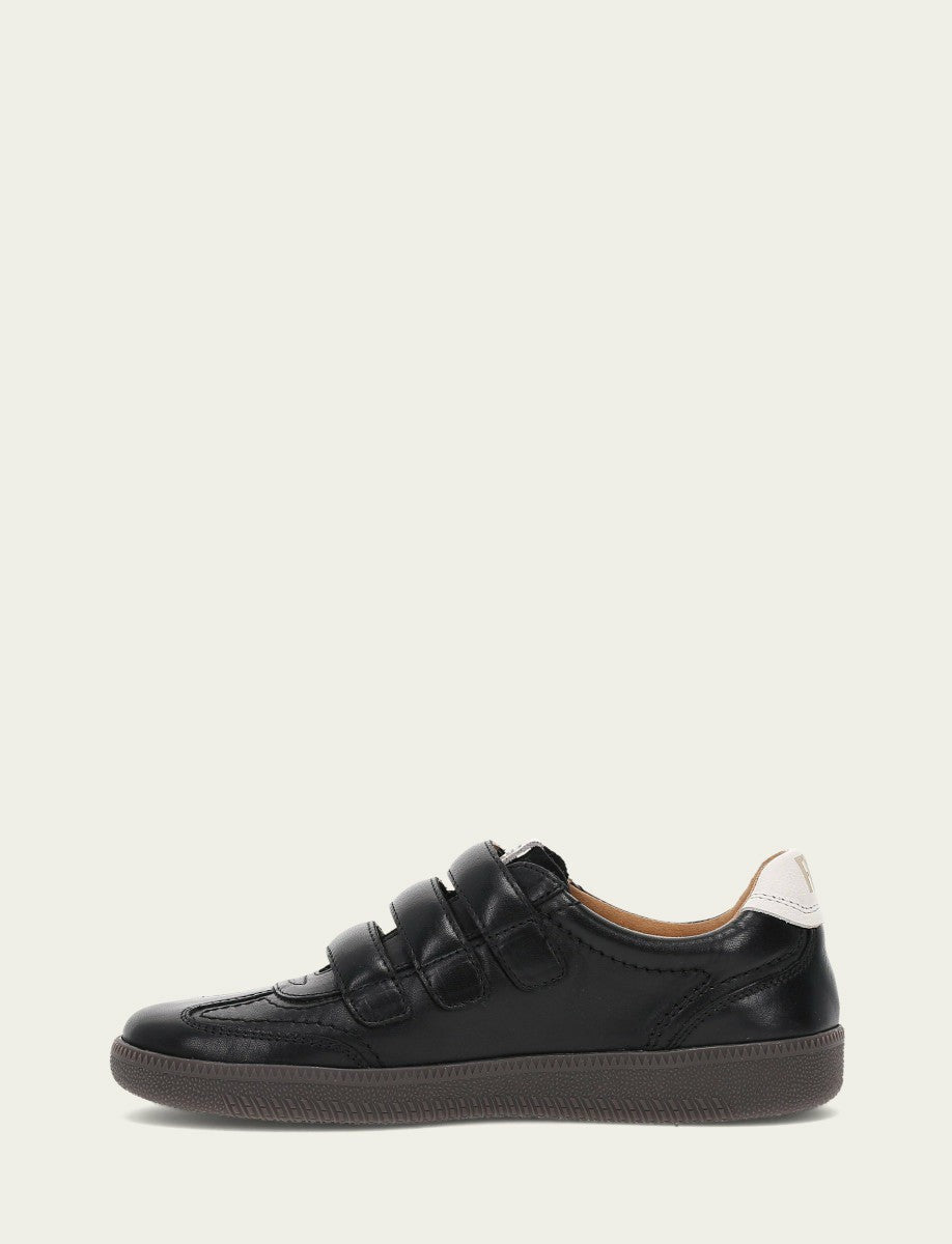 Women's Black Milly 3 Strap Sneakers