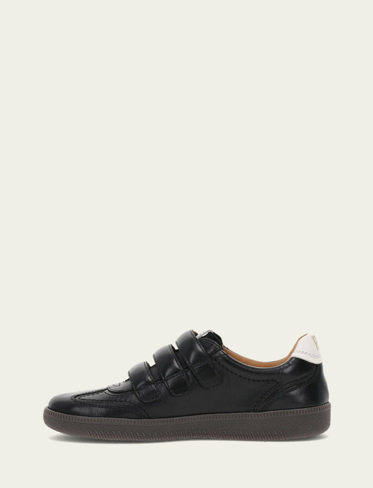 Women's Black Milly 3 Strap Sneakers
