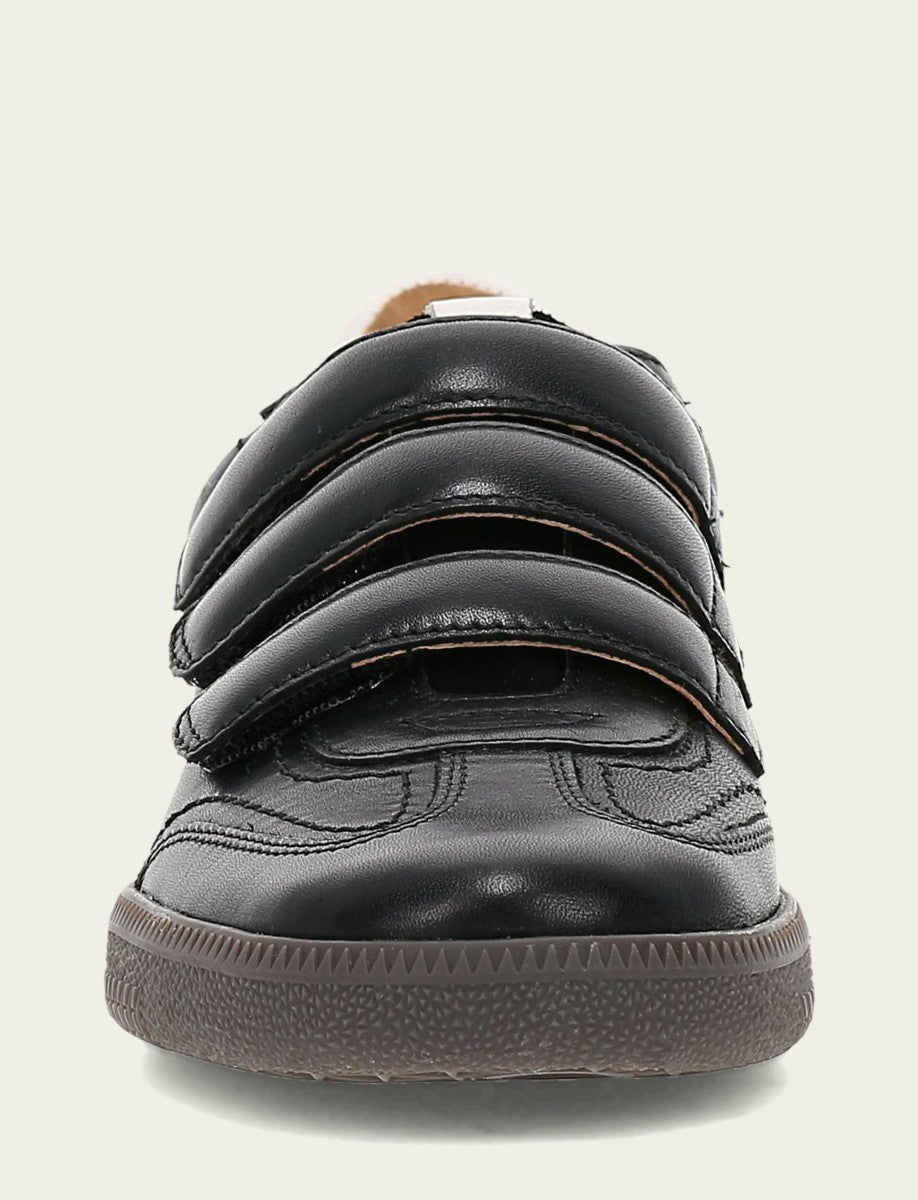 Women's Black Milly 3 Strap Sneakers