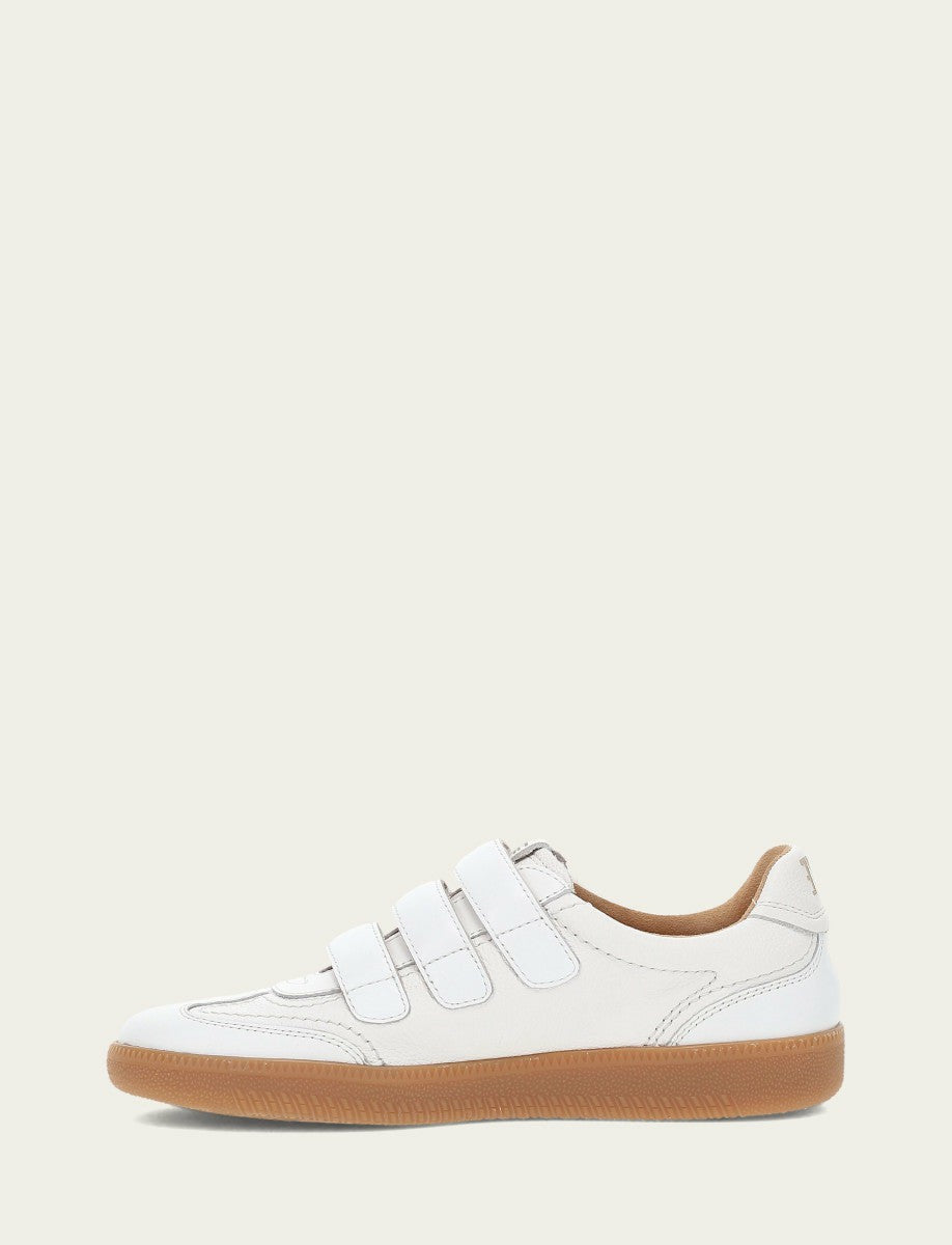 Women's White Milly 3 Strap Sneakers