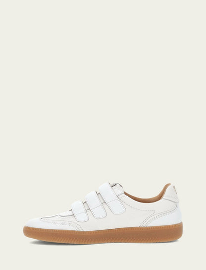 Women's White Milly 3 Strap Sneakers