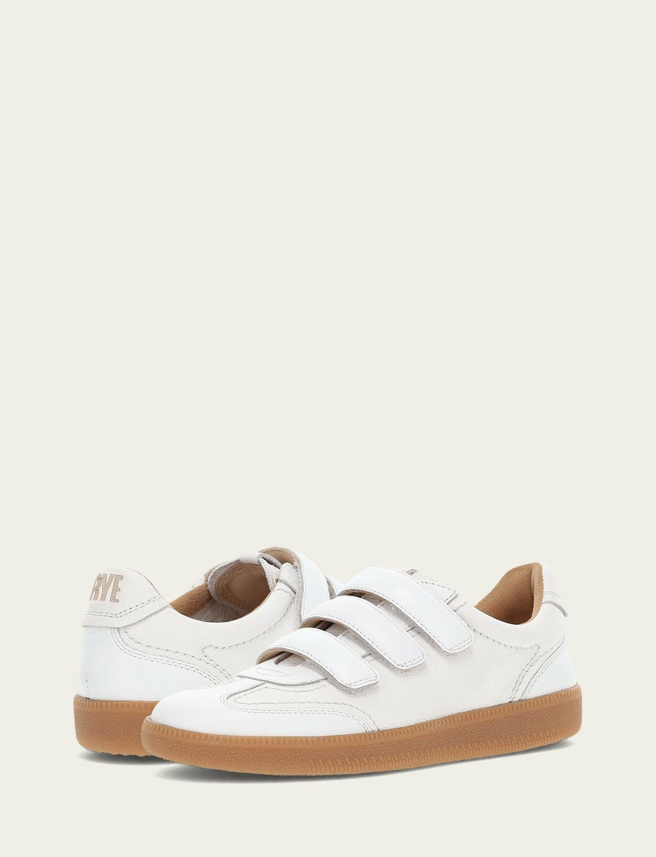 Women's White Milly 3 Strap Sneakers