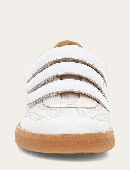 Women's White Milly 3 Strap Sneakers
