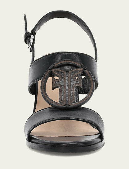 Women's Black Rachel Logo Sandals