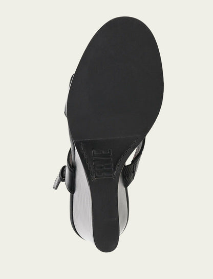 Women's Black Rachel Logo Sandals