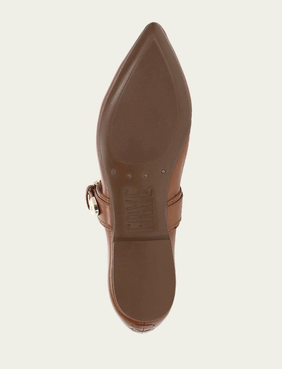 Women’s Dark Latte Heather Buckle Mary Jane Flats