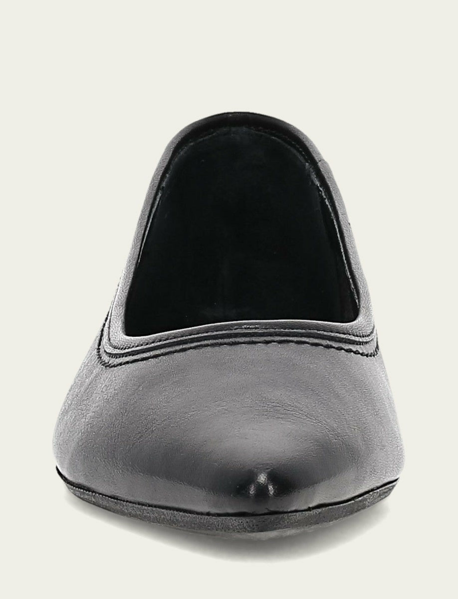 Women's Black Heather Ballet Flats