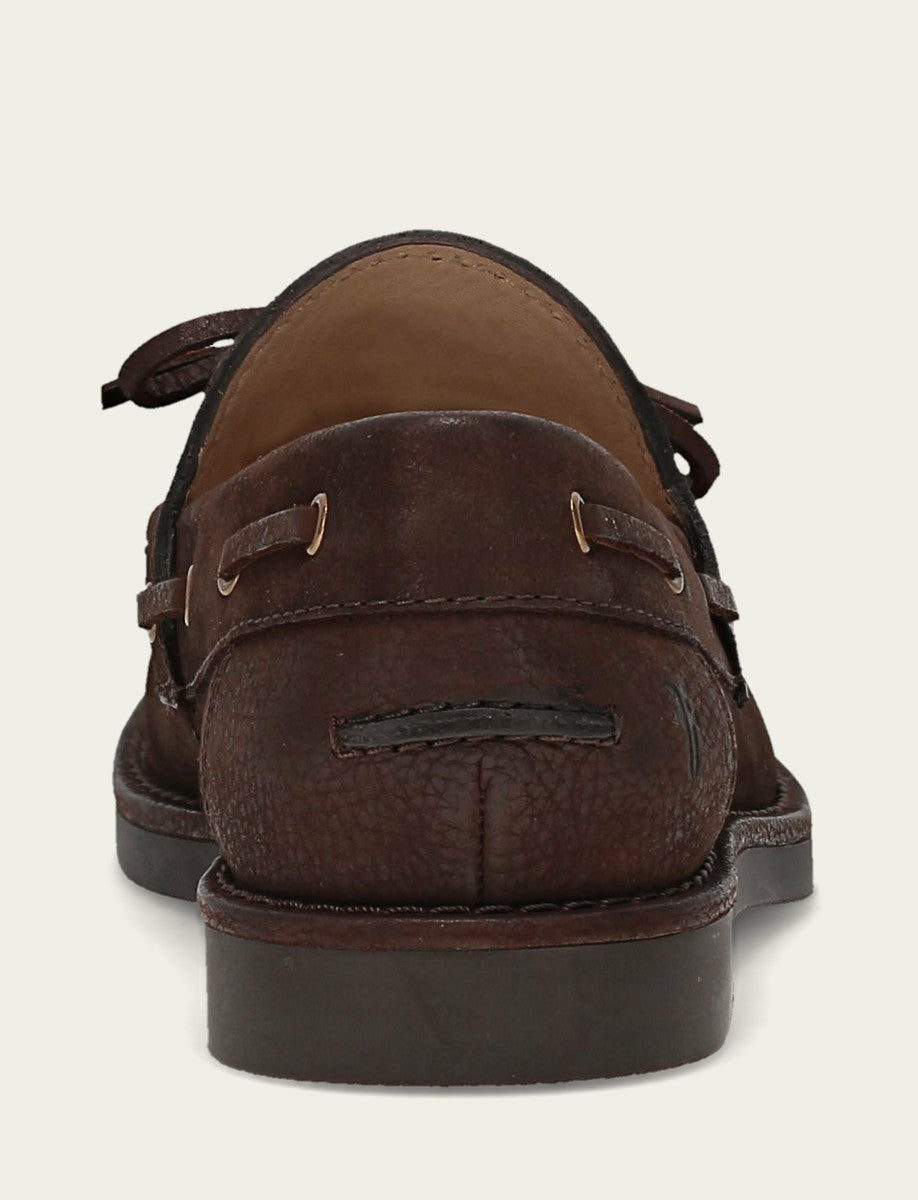 Women’s Brown Leather Harper One Eye Tie Boat Shoes