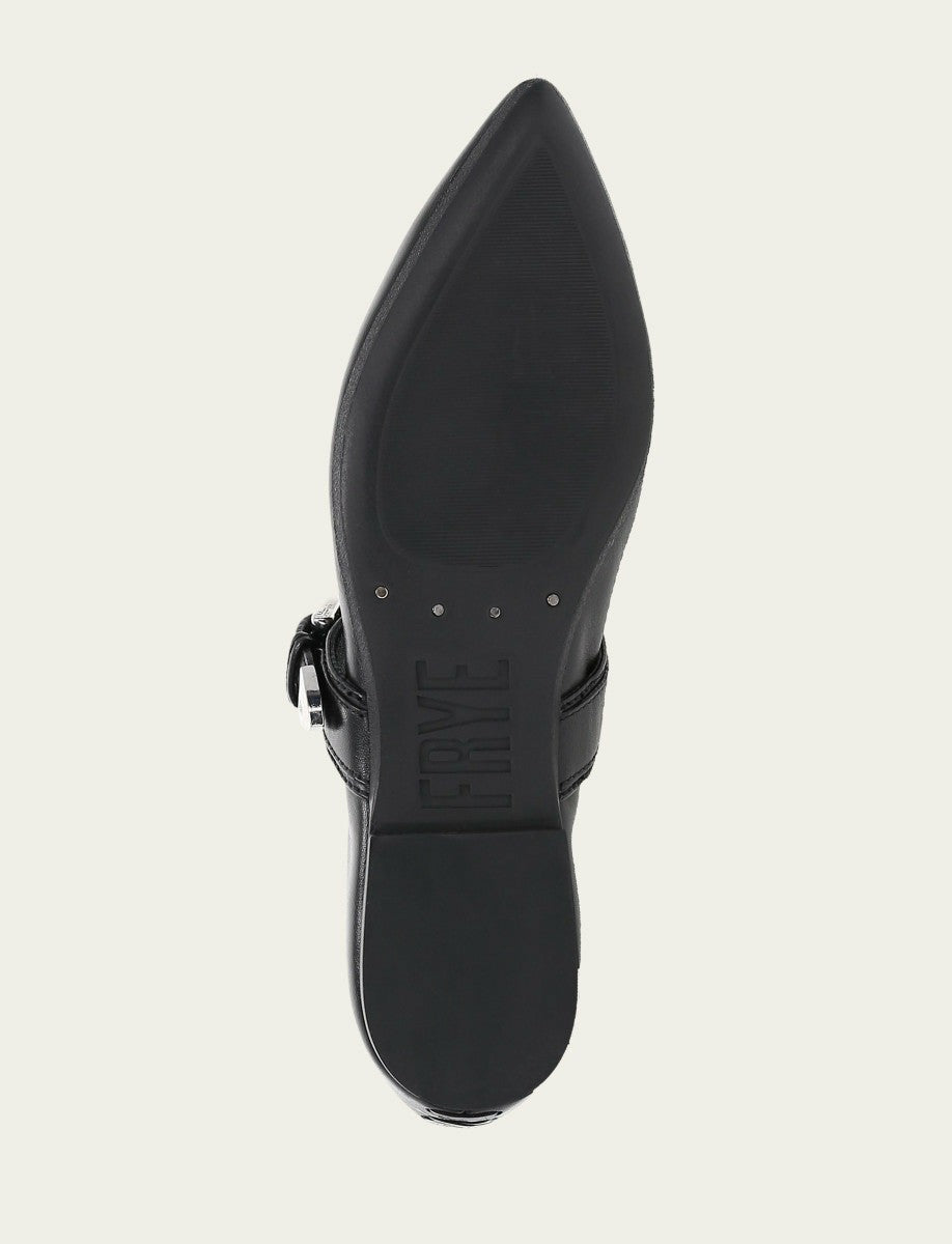 Women’s Black Heather Buckle Mary Jane Flats