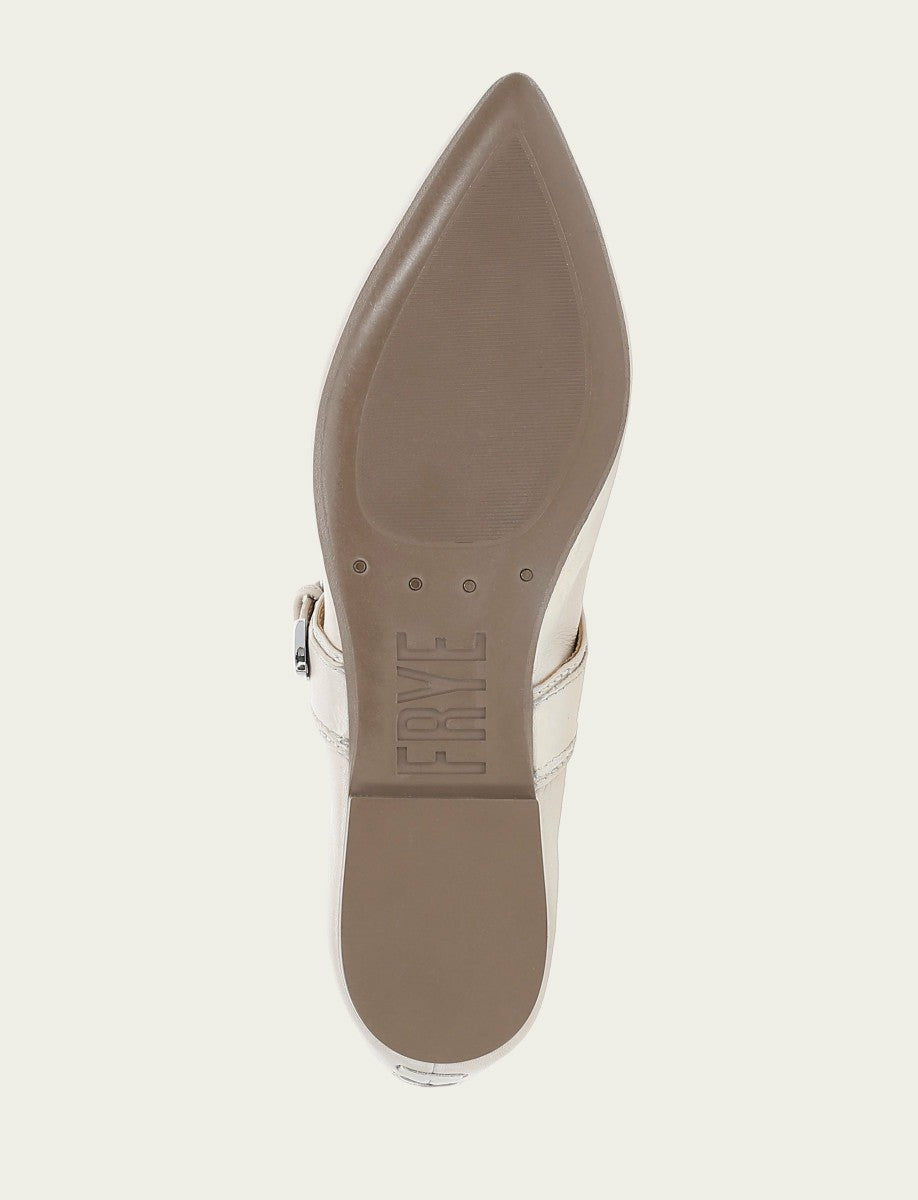 Women's Ivory Heather Buckle Mary Jane Flats