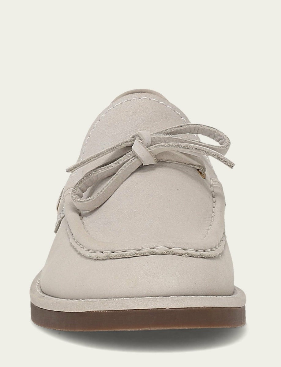 Women’s Ivory Leather Harper One Eye Tie Boat Shoes