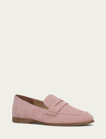 Women’s Soft Pink Faith Suede Loafers