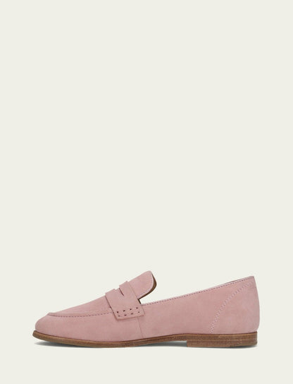 Women’s Soft Pink Faith Suede Loafers