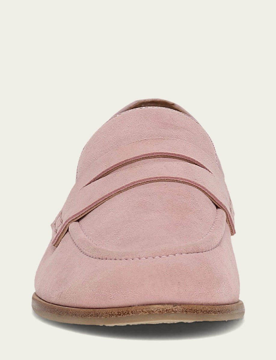 Women’s Soft Pink Faith Suede Loafers