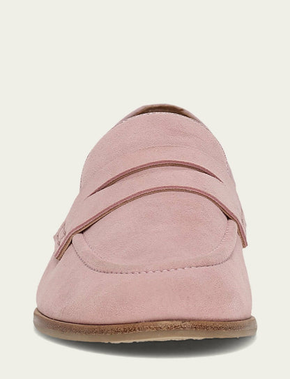 Women’s Soft Pink Faith Suede Loafers