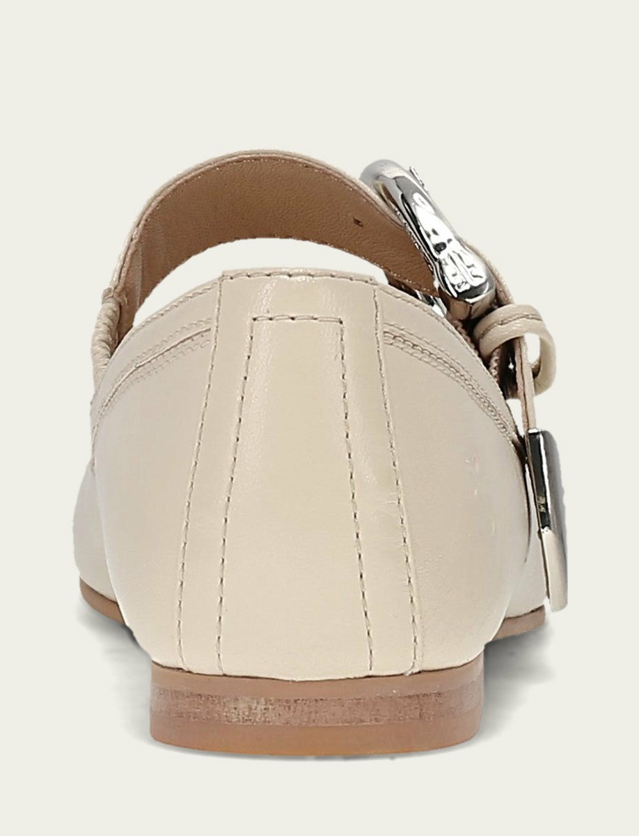 Women's Ecru Carson Mary Jane Flats