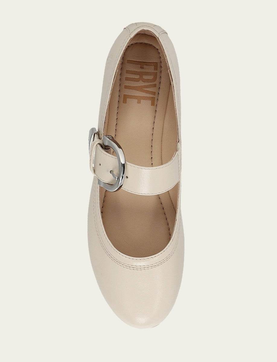 Women's Ecru Carson Mary Jane Flats