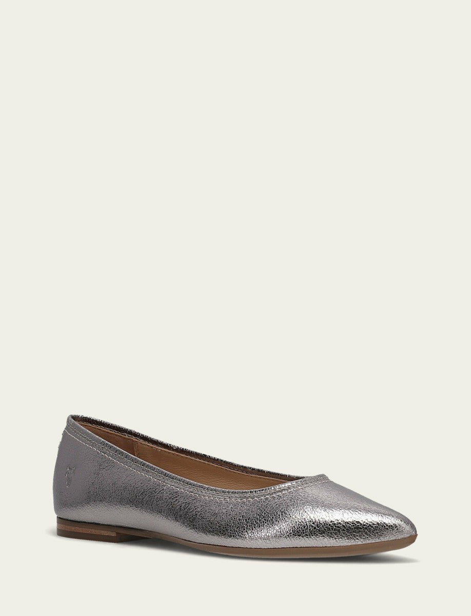 Women’s Platinum Heather Ballet Metallic Flats