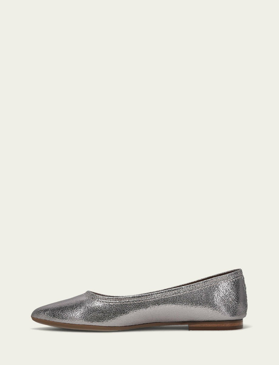 Women’s Platinum Heather Ballet Metallic Flats