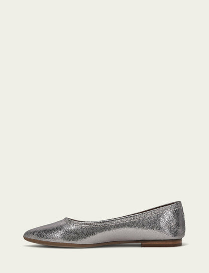 Women’s Platinum Heather Ballet Metallic Flats