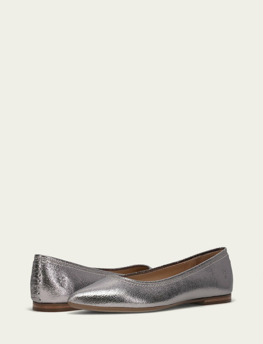 Women’s Platinum Heather Ballet Metallic Flats