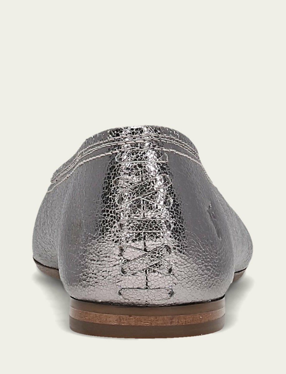 Women’s Platinum Heather Ballet Metallic Flats