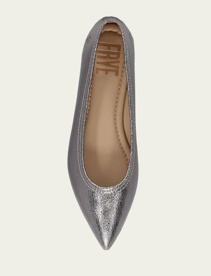 Women’s Platinum Heather Ballet Metallic Flats