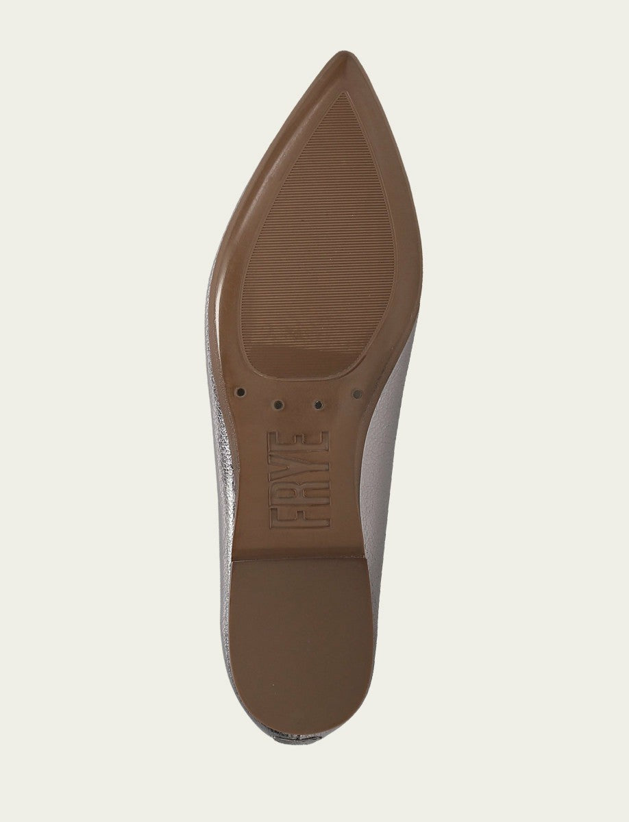 Women’s Platinum Heather Ballet Metallic Flats