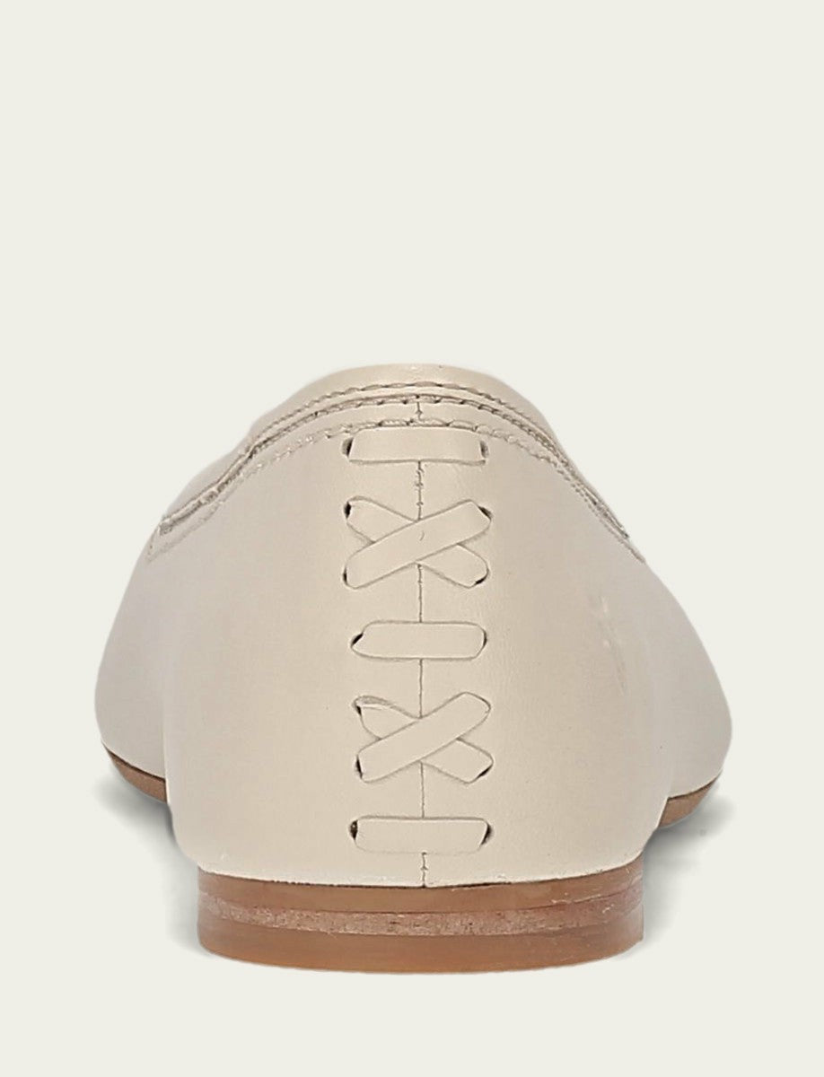 Women’s Ecru Heather Ballet Flats