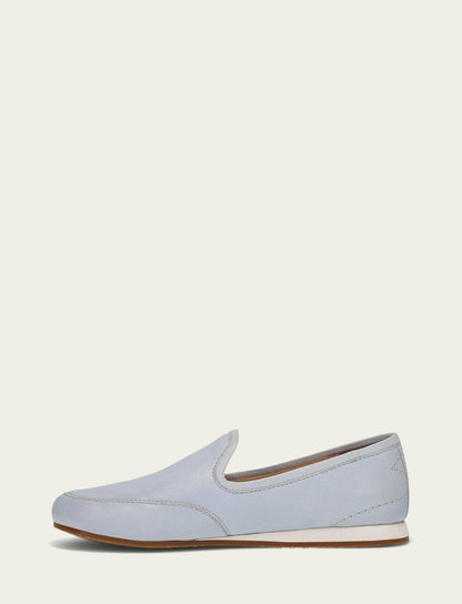 Women’s Blue Smooth Leather Sofie Slip On Flats