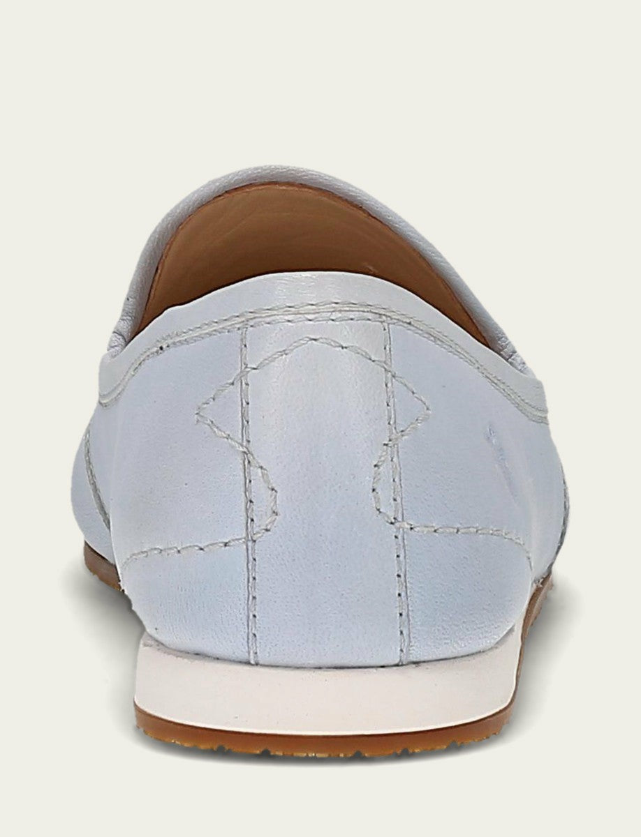 Women’s Blue Smooth Leather Sofie Slip On Flats