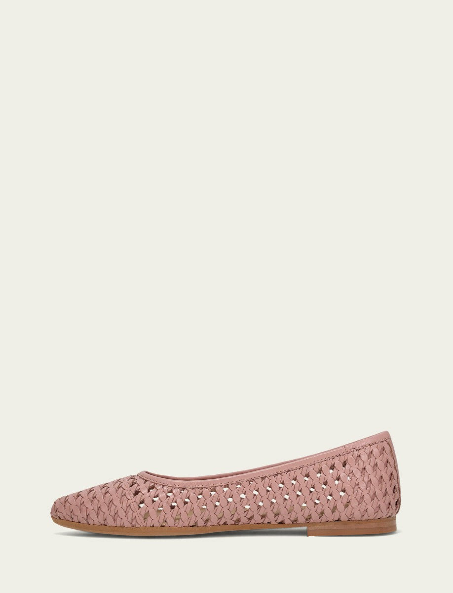 Women’s Cameo Rose Leather Heather Woven Ballet Flats