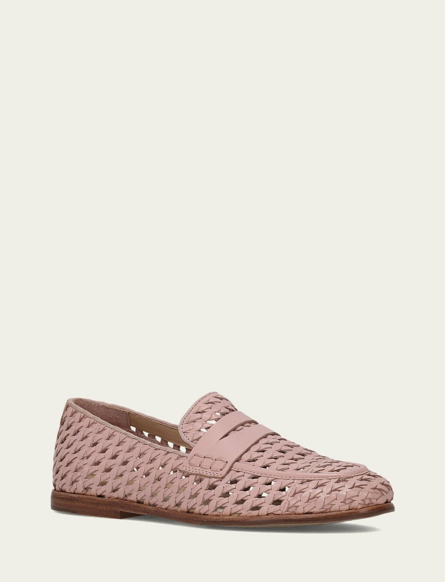 Women’s Cameo Rose Faith Woven Leather Loafers