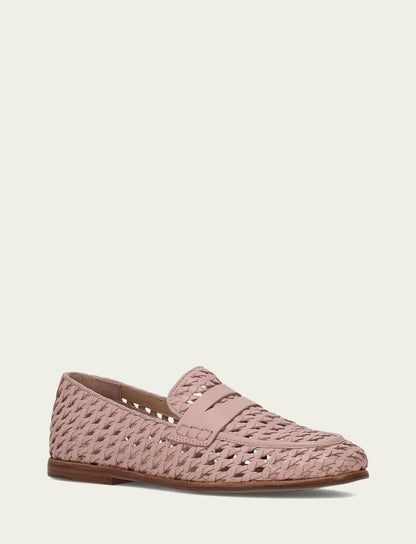 Women’s Cameo Rose Faith Woven Leather Loafers