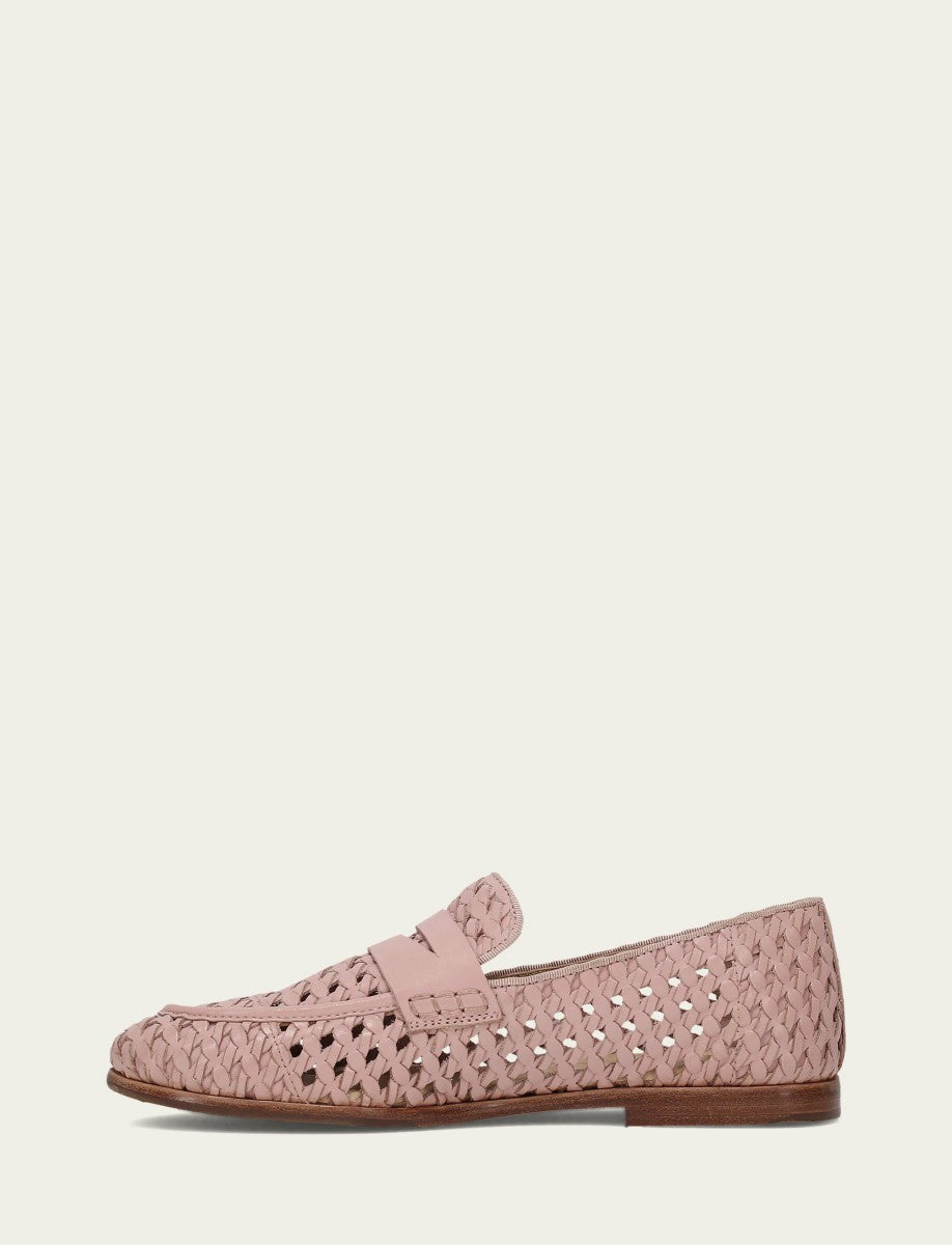 Women’s Cameo Rose Faith Woven Leather Loafers