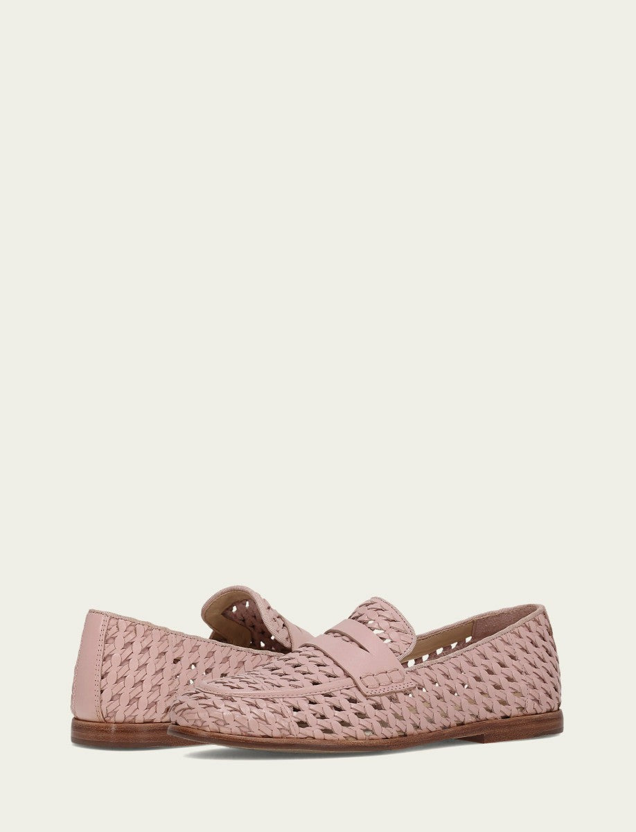 Women’s Cameo Rose Faith Woven Leather Loafers
