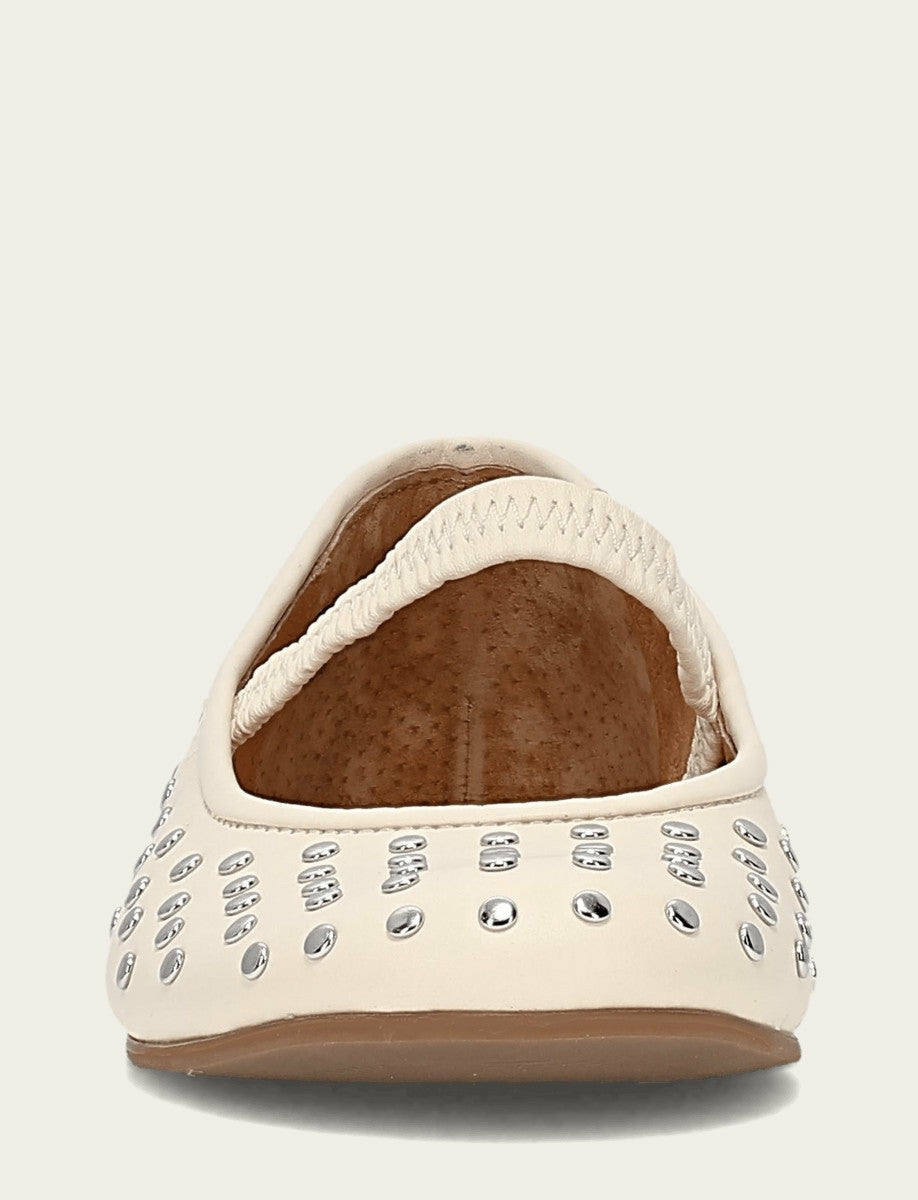 Women's Ecru Emma Studded Mary Jane Shoe