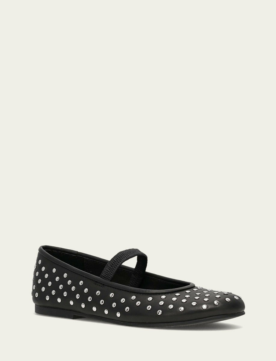 Women's Black Emma Studded Mary Jane Shoe