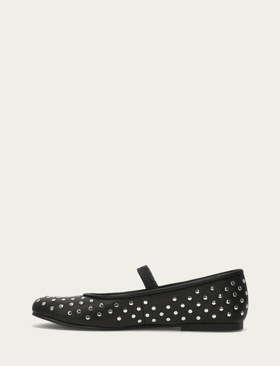 Women's Black Emma Studded Mary Jane Shoe
