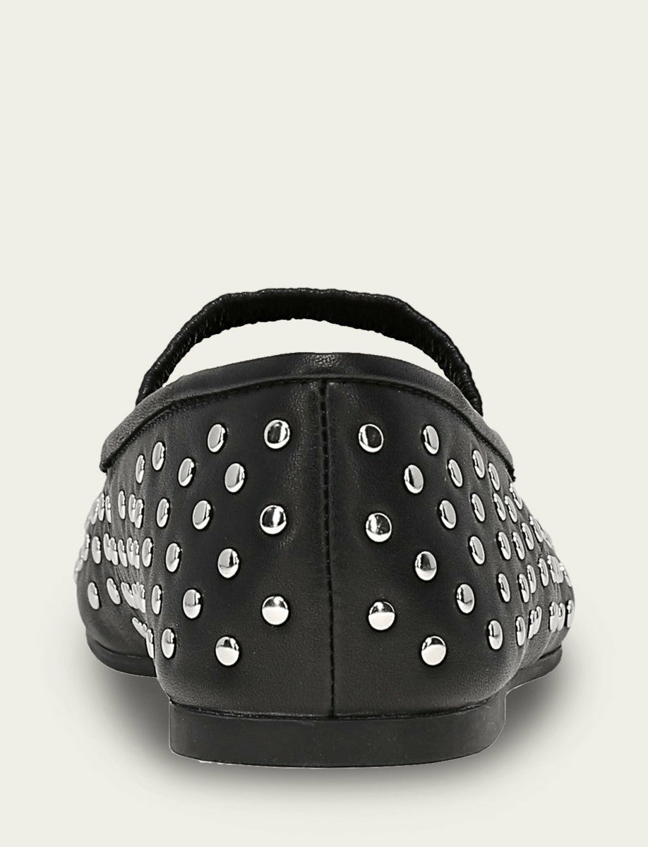 Women's Black Emma Studded Mary Jane Shoe