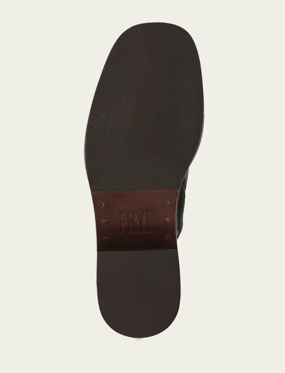 Women's Black Vintage Leather Kate Mules