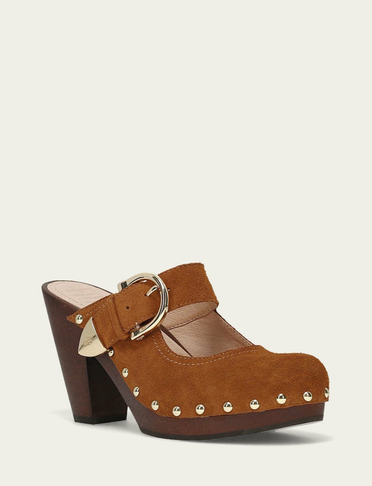 Women's Caramel Cindy Buckle Clog