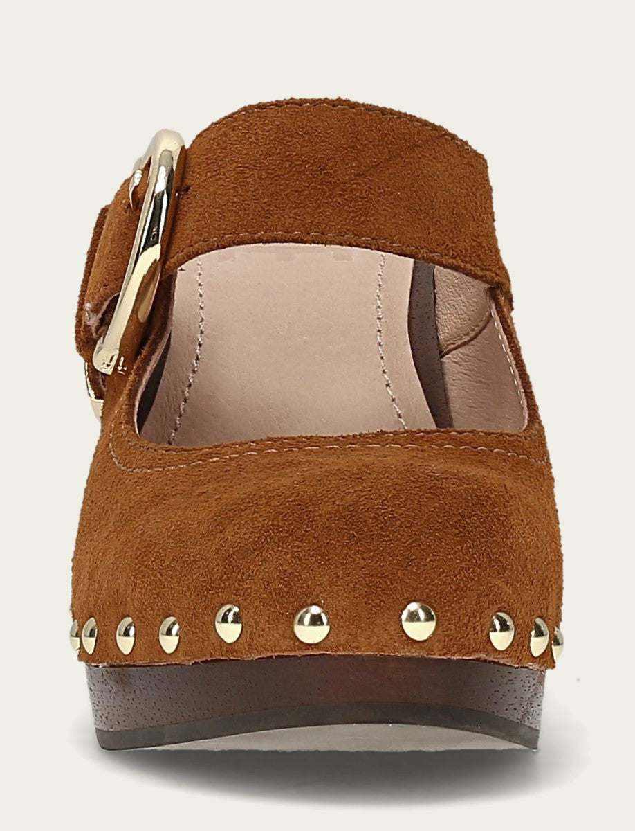 Women's Caramel Cindy Buckle Clog