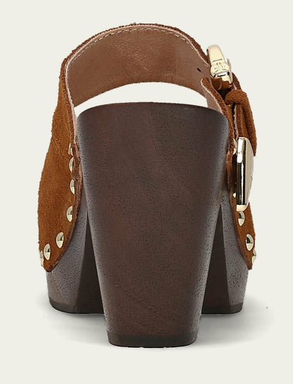 Women's Caramel Cindy Buckle Clog