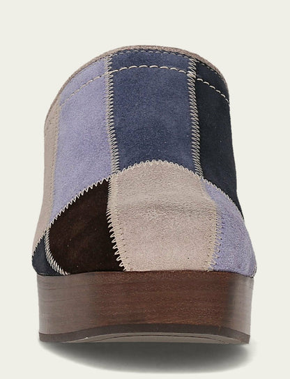 Women's Blue Multi Patchwork Campus Clog